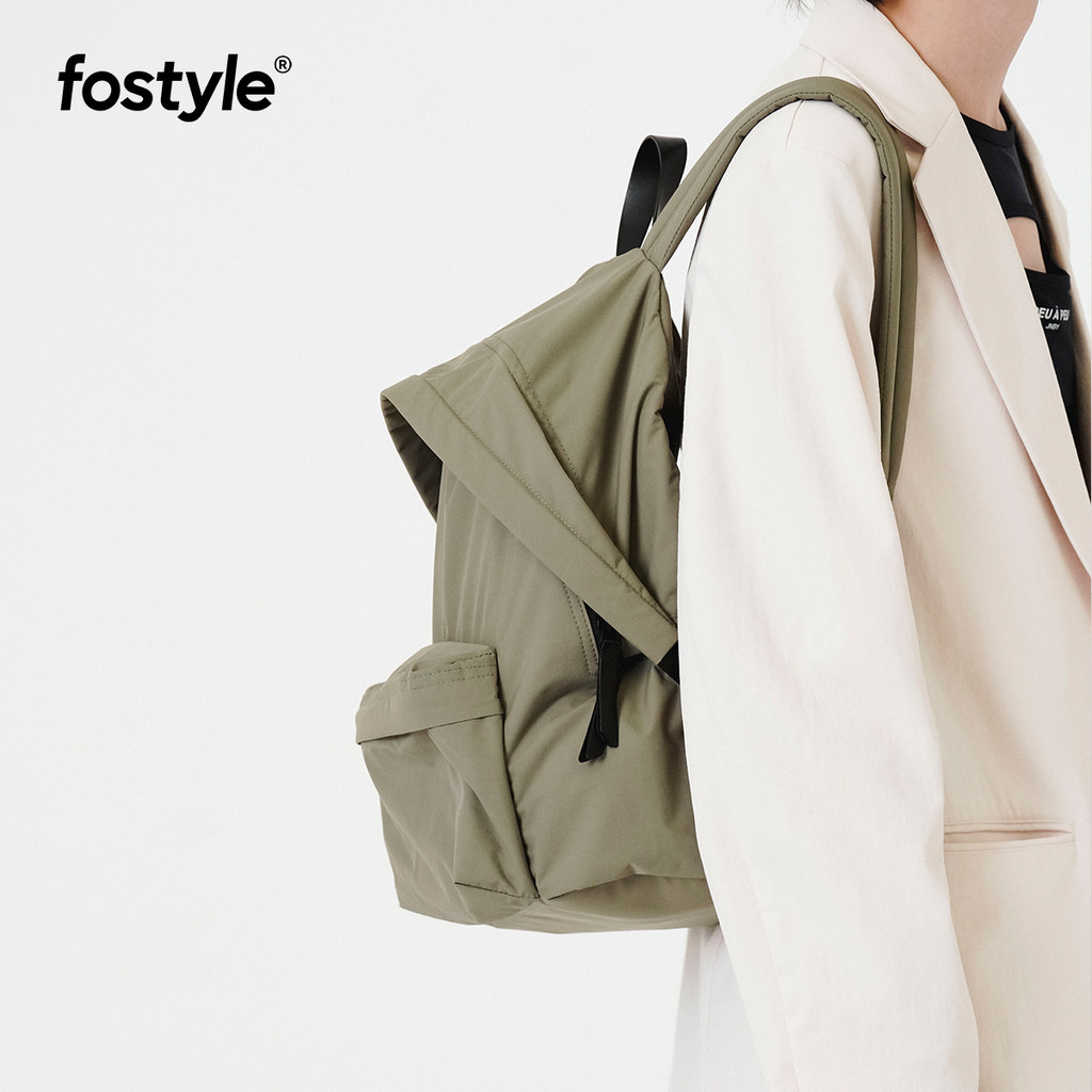 韓日優品高規FOSTYLE官方帽簷雙肩包尼龍包包旅行戶外背包防水書包電腦包旅遊