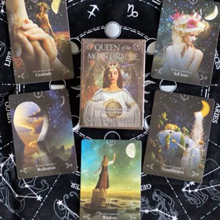 月亮女王神諭卡 有中文翻譯 月亮女神神諭卡 Queen of the Moon 多趣美桌遊