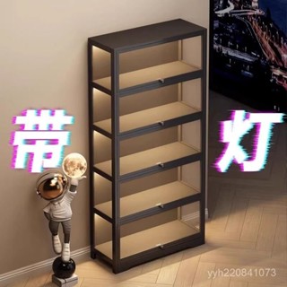 【源頭工廠 供銷批發】【可上門安裝 免運到府】手辦展示櫃帶燈樂高模型櫃亞克力櫃透明加厚防塵收納櫃家用展示架