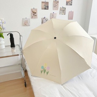 🌈臺灣出貨🌈【加厚防曬】手動晴雨兩用傘馬卡龍色加厚黑膠防曬防紫外綫遮陽自動折疊加固