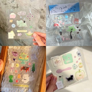 【桃園出貨】【店鋪熱銷】2025新款ins青蘋果果凍美甲貼紙可愛貓咪diy筆桿電腦相機手機裝飾