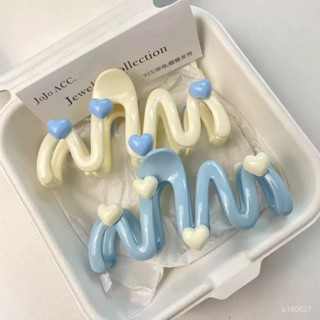 🔥臺灣出貨🔥【1158人收藏】波浪愛心髮夾夾子新款頭飾盤髮後腦勺鯊魚鯊魚夾大號鯊魚夾粘蟲闆
