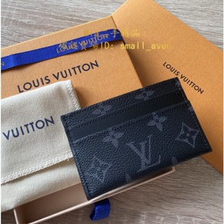 Mia二手 LV 路易威登 黑花 PORTE CARTES DOUBLE 卡片套 卡夾 男士 M62170 卡片夾