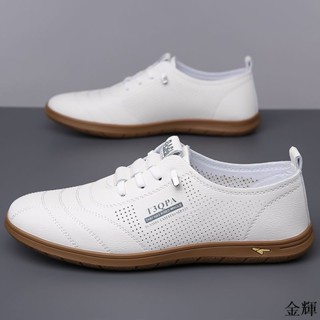 【臺灣出貨】39-44碼 男鞋 皮鞋 透氣 軟底 防滑鞋 真皮 軟皮 休閑鞋 駕車 男士皮鞋 鞋 2G1A