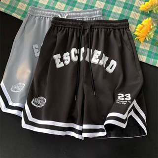潮流夏季字母印花拼色短褲 透氣五分褲 男生短褲 籃球鬆緊短褲五分褲 工作短褲 休閒褲 運動短褲 短褲男 （ZWW29）