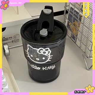 🌸花旗鋪子🌸丨 暗黑玻璃杯 丨可愛吸管杯咖啡杯 隨手杯子 情侶水杯