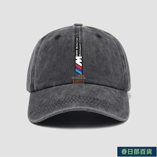 🍈店長推薦🍈寶馬BMW印花車友會工作服4S店可定製軟頂工裝帽子做舊棒球帽男女