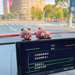 促銷低價🔥汽車內裝飾品小擺件 中控臺螢幕趴趴小人車載掛件配件 可愛玩偶女生 fvU4