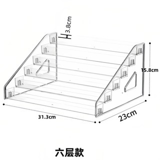 Ulove🌸化妝品收納盒 透明收納盒 美妝收納盒 置物架 吧唧展示架收納盒立牌穀子亞克力眼影盤徽章置物架透明多層收納