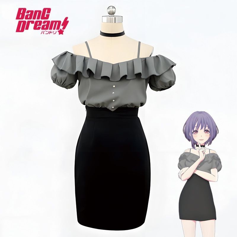 【臺灣出貨】 bangdream 祐天寺喵夢cos服 ave mujica 祐天寺若麥cosplay全套 角色扮演