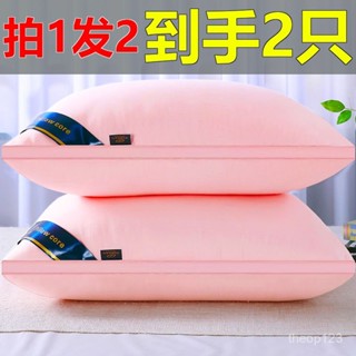 拍一髮二/到手2衹】可水洗枕芯 一對裝 羽絲絨 枕頭 五星酒店 成人家用 BRLD