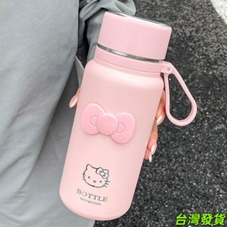 卡通hello Kitty兒童學生保溫杯大容量辦公室茶葉分離茶杯便攜情侶水杯女高顏值水瓶 戶外便攜隨行杯77