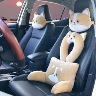 汽車頭枕🎀 柯基汽車頭枕柴犬車用小狗靠枕頸枕護頸枕車枕座椅靠墊護頸墊腰枕
