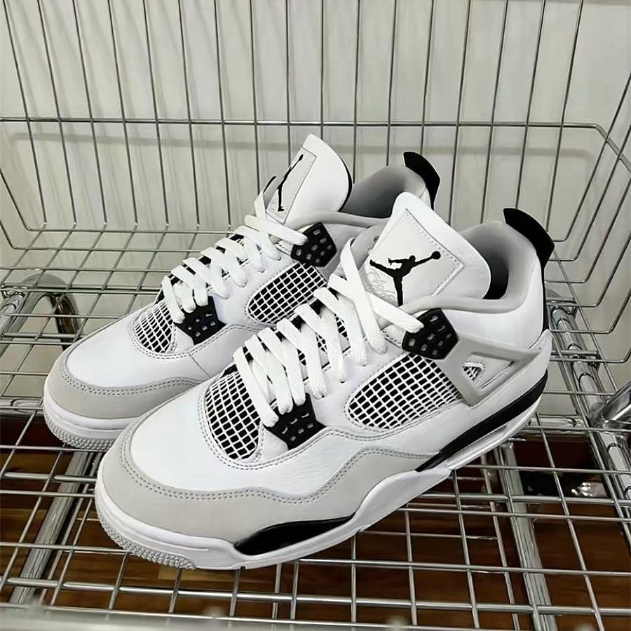 Air Jordan 4 Military Black 白灰 小白水泥 灰白黑 DH6927111