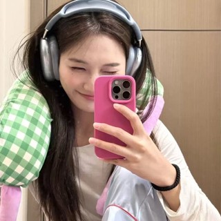精品推薦🌸【5.9】網紅辦公u型枕簡約可愛格子拚接護頸枕旅行便攜護頸圈學生午睡枕
