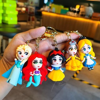 【與inside裡】卡通冰雪奇緣鑰匙扣 女生可愛包包鑰匙圈 娃娃機鑰匙扣 機車矽膠鑰匙扣 軟時尚背包吊飾 情侶公仔掛飾禮