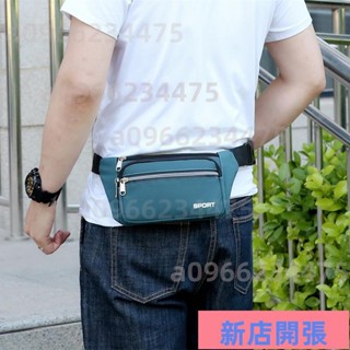 ✨新店開業✨男包時尚腰包男女大容量多功能斜挎包耐磨戶外運動手機包斜背胸包5