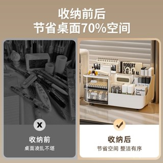 ❤盧竹出貨❤【店鋪熱銷】桌麵收納盒抽屜式學生辦公室書桌文具大容量置物架多功能斜插筆筒桌上收納