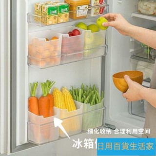 好精選/冰箱收納側門盒 冰箱收納盒 冰箱蔬果盒 食品食物分類蔬菜保鮮盒水果雜物收納盒 冰箱門收納盒 冰箱側格 冰箱保鮮盒