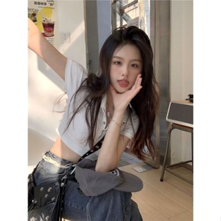 Miss推薦 美式刺綉字母短袖上衣顯瘦緊身短袖t恤辣妹上衣短版上衣短版t恤
