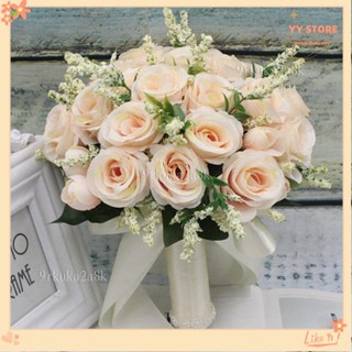 限時折扣💕韓係手捧花🌹手捧花新娘韓式婚禮 結婚 領證模擬花束 森係婚紗攝影拍照道具手捧花 拍照模擬花束 影樓婚紗拍攝