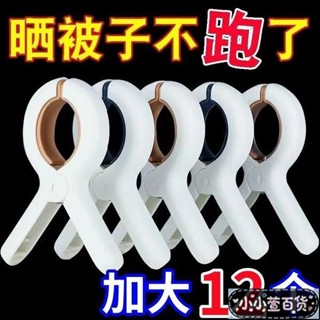💥限時下殺 臺灣出貨💥無痕夾子晾衣夾 曬被子大夾子 大號夾子 夾襪子大號防風晾衣服床單被夾塑膠夾