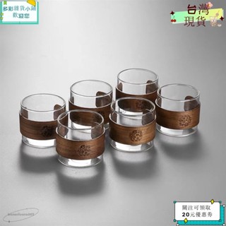 💙桃園出貨+可開發票💙可開收據茶杯玻璃套裝輕奢高檔耐熱防燙水杯家用客廳茶几功夫品茗茶具杯子ｙｙｙ