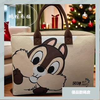 🎀優品🎀新款 卡通旅行包 可折疊 大容量 收納袋 精美毛氈包 行李包 可套拉桿待產包 可愛時尚潮流包包 甜美 MG0