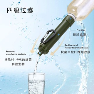 桃園-出貨💖廠家直銷戶外凈水器野外水過濾器野營用品野外求生工具單兵過濾器