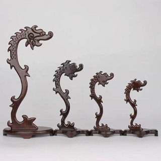 💯臺灣出貨💯紅木工藝品 木雕擺件 玉器架吊 玉架 掛玉架 毛筆掛架 文房四寶 龍頭飾品首飾架子 裝飾架實木特大號