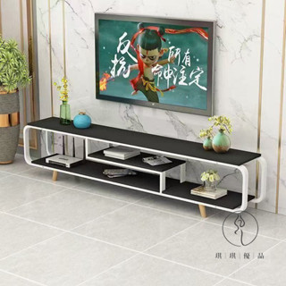 【琪琪優品專營店】極簡北歐客廳電視櫃簡約實木電視櫃鐵藝電視桌小戶型環保影視櫃