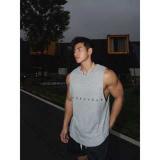 美樂小鋪 背心 男士背心 男背心 內搭背心 運動背心 夏季洛杉磯街頭美式運動休閒背心男裝上衣熱燙印花健身螺紋背心