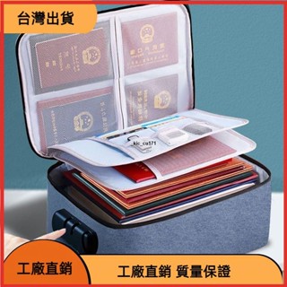 《臺灣發貨》多層證件收納包家庭大容量多功能收納盒信用卡駕駛證重要文件卡包
