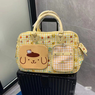 拉桿行李袋 旅行提袋🔥HelloKitty旅行包卡通可愛可套行李箱附加大包包凱蒂貓手提健身包 登機包 折疊旅行袋