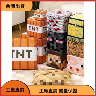 《臺灣發貨》我的世界 Minecraft TNT炸彈 苦力怕 毛絨玩具 史蒂夫 方塊抱枕 大號公