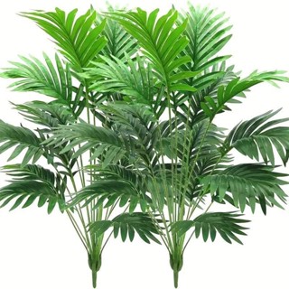 好物推薦🥇仿真植物 熱帶人造樹葉 散尾葵 假棕櫚葉 模擬綠植 家居裝飾 散尾葵盆栽 餐桌擺件 室內植物 假植樹人造植物