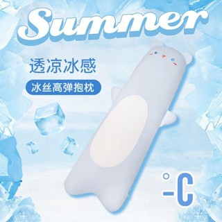 臺灣倉庫出貨 A類夏季冰絲長條抱枕男女生睡覺床上側睡夾腿靠枕床頭靠墊可拆洗