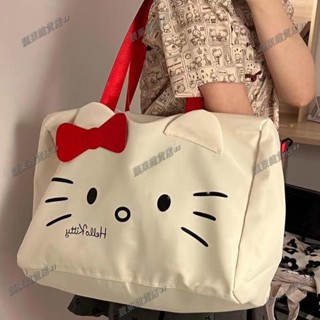 ✨ 限時殺價✨大容量旅行包🎀 原創Kitty貓少女校園衣服收納袋輕便拉桿旅遊出差手提包行李收包 衣物收納包 行李袋 手