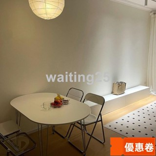 全網最低 北歐餐桌奶油風小戶型實木餐桌現代簡約家用電腦桌白色橢圓形飯桌