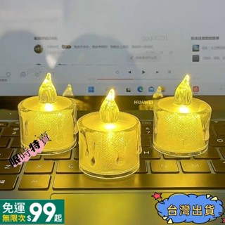 {全店免運}🔥【1607人好評】爆款閃閃ins迷你蠟燭電池小夜燈臥室氛圍燈創意網紅擺件拍照裝飾ggg05
