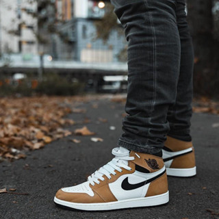 nike air jordan 1 retro high og 新秀男女鞋 小麥色 飛人喬登1代 黑白棕 運動鞋 籃球鞋