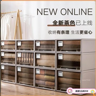 桃園出貨🚚歐式抽屜式儲物箱衣服化妝品收納盒收納抽屜家用收納櫃衣物收納箱Z5/30