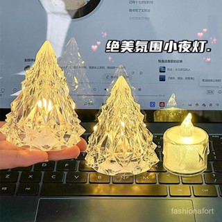 📣📣現24H出庫ins風創意冰山小夜燈LED電子蠟燭燈氛圍高顔值髮光擺件送閨蜜禮物【Freebang優00