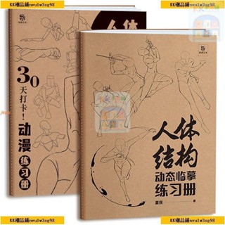 人體結構動態臨摹練習冊 30天打卡 動漫練習本 素描速寫本 全新書籍