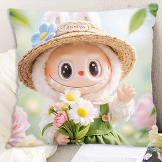 枕頭🎁睡眠枕頭🎁兒童枕頭拉布布抱枕泡泡瑪特labubu雙面枕頭可愛午睡枕頭靠墊禮物可拆洗