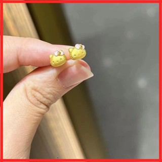 臺灣熱賣【KT貓耳飾】潮甜酷女學生不掉色耳環 新款銀針kitty貓耳釘女ins輕奢甜美可愛碰水不掉色耳釘抗過敏