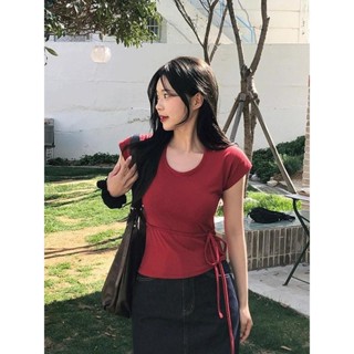 Codibook｜韓國 Dayroze 條紋肩帶短袖T恤［預購］短袖上衣 女裝