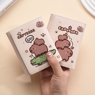 臺灣發貨 卡包 短錢包 卡通錢包 零錢包【小清新風格】可愛卡通三折錢包女小眾個性高階感小零錢包學生短款折疊皮夾卡包
