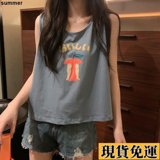 🌷限時下殺🌷2023吊帶背心女夏外穿ins潮顯瘦港味學生無袖T恤運動chic上衣服