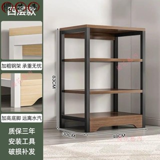 書架落地置物架靠牆簡易書本收納架簡易書櫃多層桌面旁小架子辦公室展示架WJ